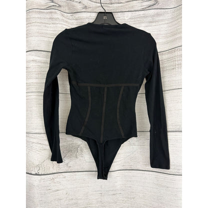 Fleur Du Mal Organic Cotton Long Sleeve T-Shirt Bodysuit Size S
