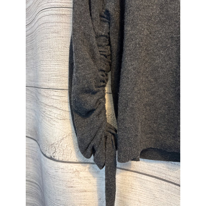 Autumn Cashmere Ruched Sleeve Tie Detail Sweater Size XS