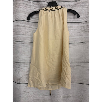 Nanette Lepore Silk "Ahoy" Tank w/ Braided Trim & Sequins Size 0