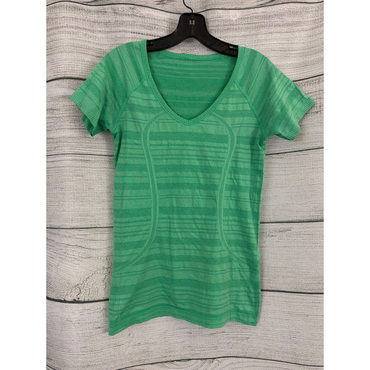 Lululemon Mint Green Swiftly Tech V-Neck Short-Sleeve Size 8