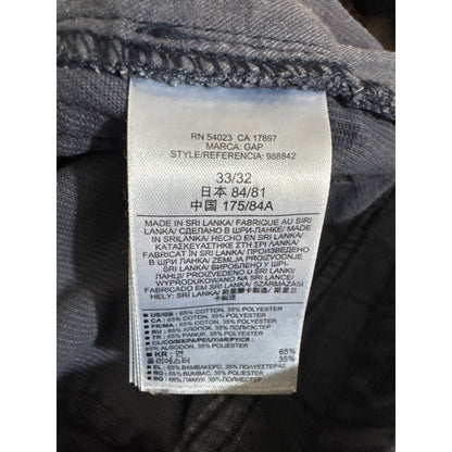 Gap Mens Blue Corduroy Pants Size 33x32