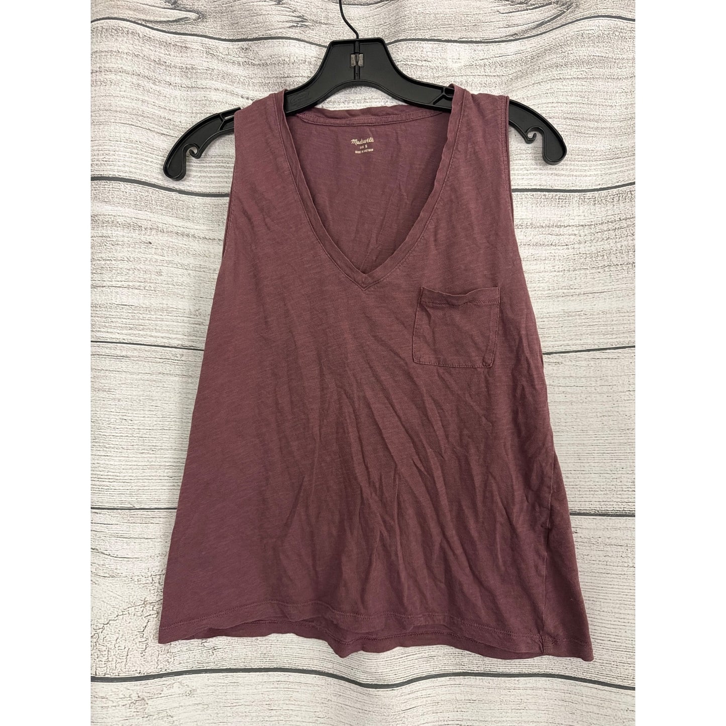 Madewell Whisper Cotton V-neck Tank Size S