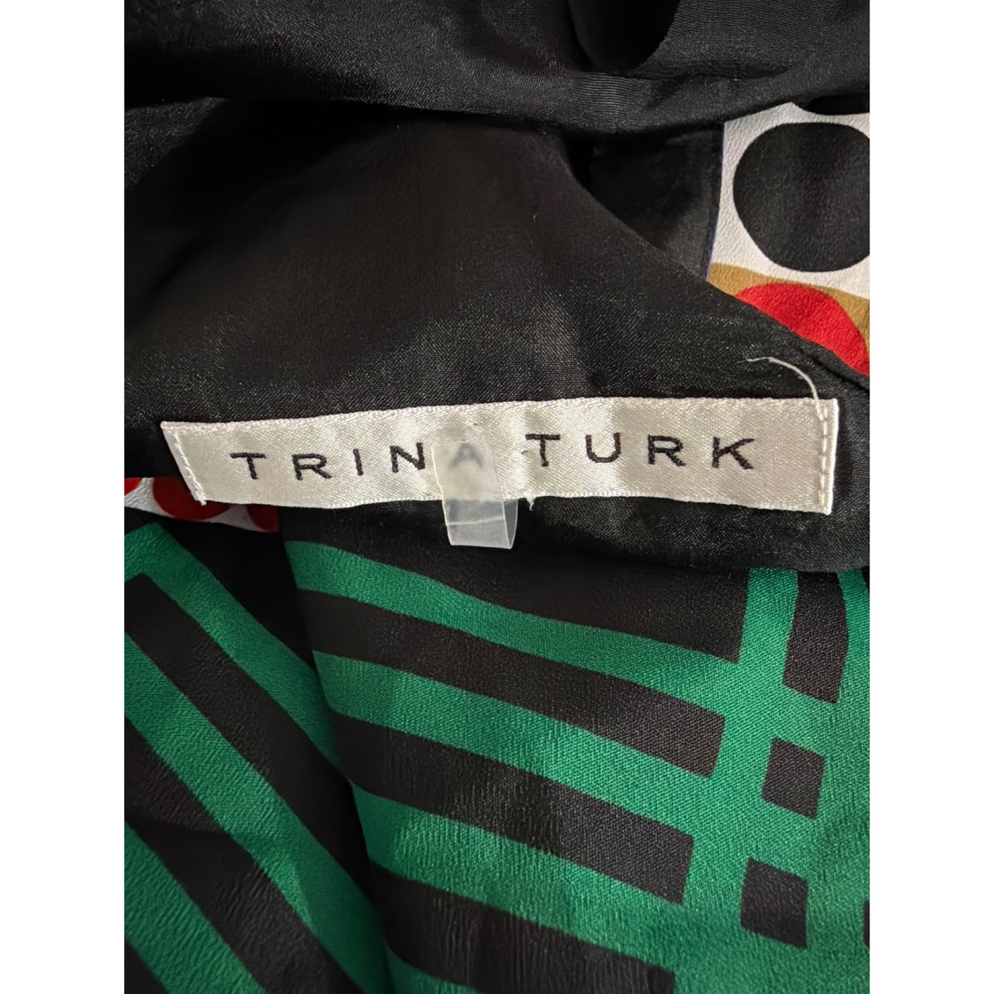 Trina Turk Shape Study Chazz 100% Silk Sleeveless Halter Dress