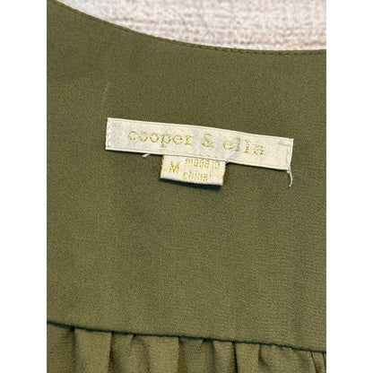 Cooper & Ella Olive Green Blouse Size M