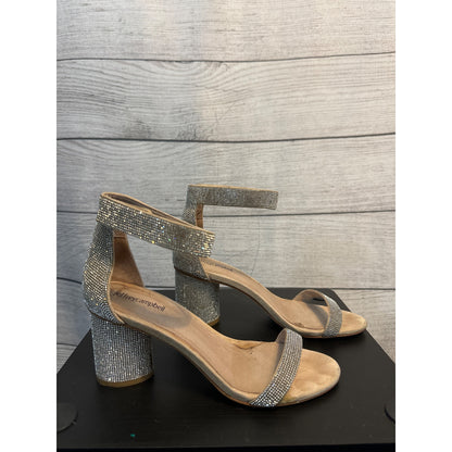 Jeffrey Campbell Sparkly Laura Ankle Strap Sandal Size 9