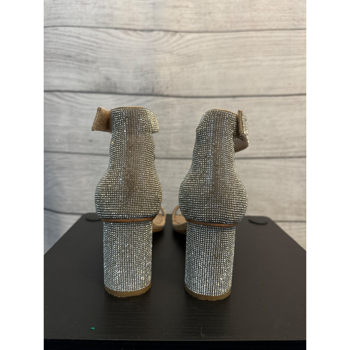 Jeffrey Campbell Sparkly Laura Ankle Strap Sandal Size 9