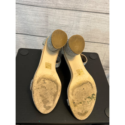 Jeffrey Campbell Sparkly Laura Ankle Strap Sandal Size 9