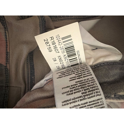 Mavi Juliette Mid-Rise Skinny Cargo Pants Pink/Grey Camo Size 28