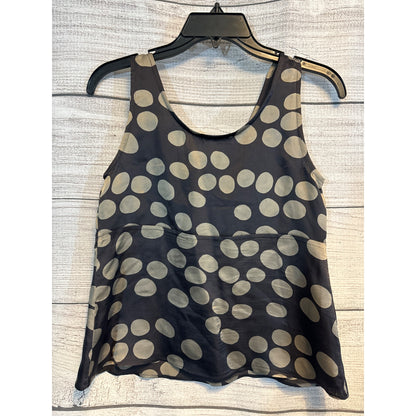 Madame À Paris Polka Dot Silk Tank Top Size 38/US 6