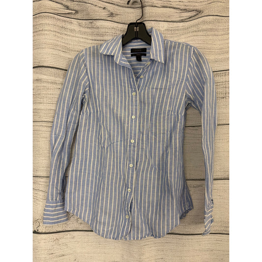 J.Crew Classic-fit Soft Gauze Shirt Size 0P