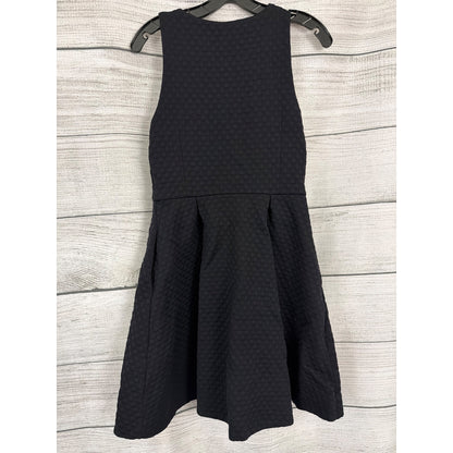 Leifsdottir Anthropologie Textured Sleeveless Fit & Flare Dress W Front Zipper Size 10