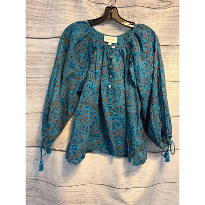 Cleobella Jayda Blouse Zuri Block Print Size M
