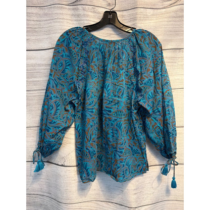 Cleobella Jayda Blouse Zuri Block Print Size M