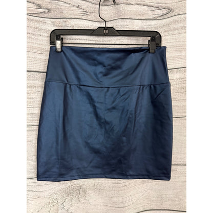 NWOT Blue Metallic Stretch Mini Skirt Size 1XL