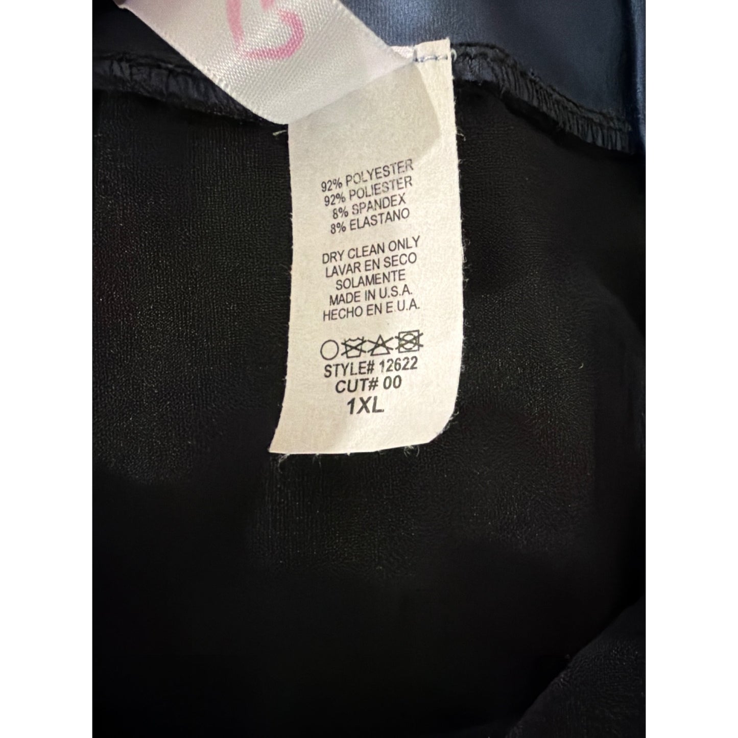 NWOT Blue Metallic Stretch Mini Skirt Size 1XL