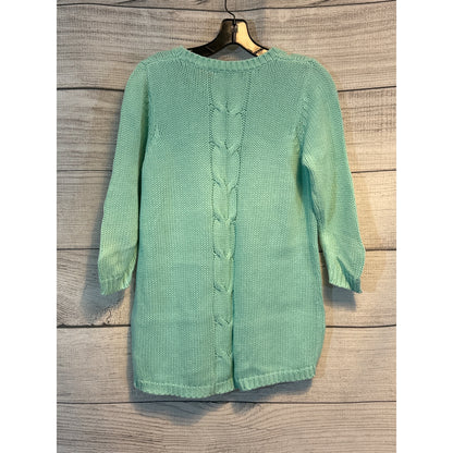 Forever21 Light Green Knit Sweater With Cable Detail Size M