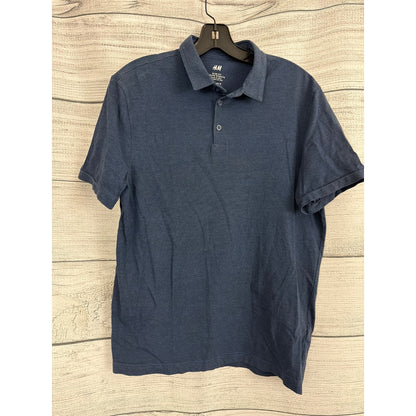 Men's H&M Navy Slim Fit Polo Shirt Size M