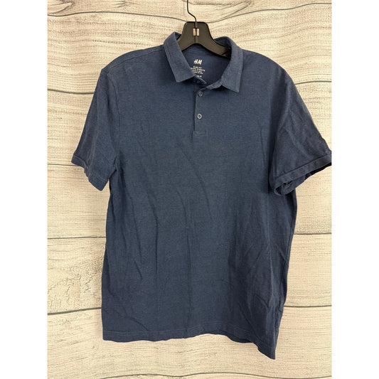 Men's H&M Navy Slim Fit Polo Shirt Size M