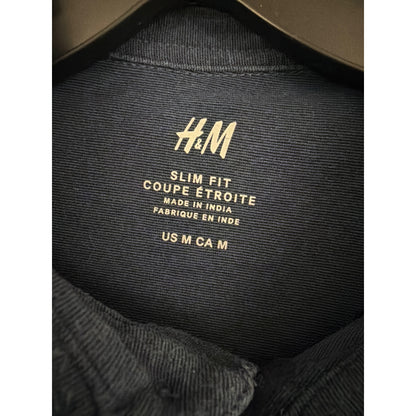 Men's H&M Navy Slim Fit Polo Shirt Size M