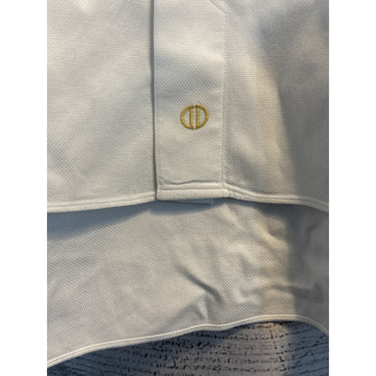 David Donahue Mens White Long-Sleeve Dress Shirt Size 18 34/35