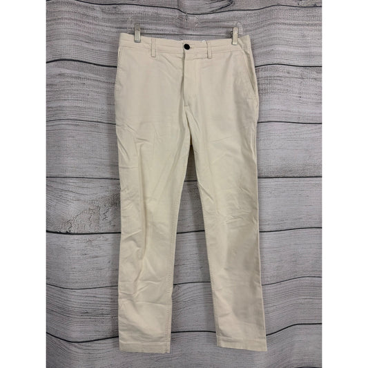 Mens Zara Slim Fit White Chino Pants Size 30