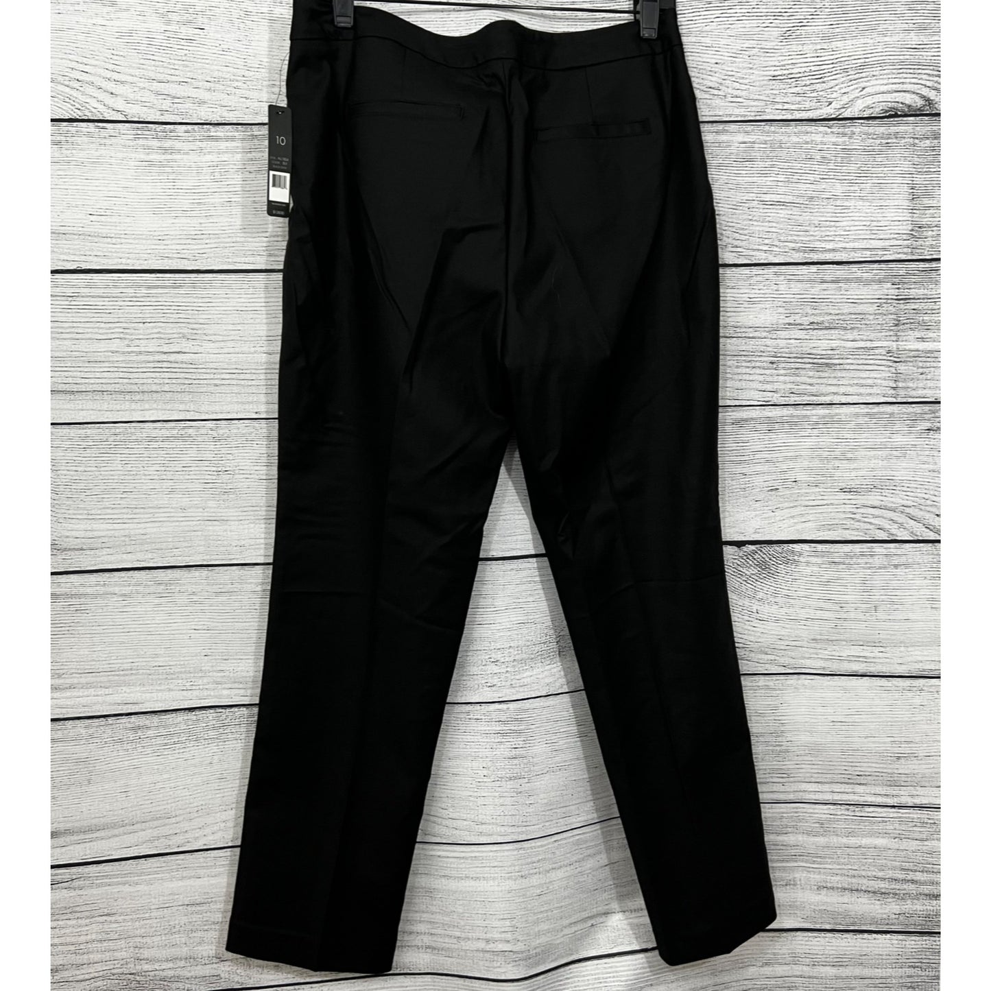 NWT Nic+Zoe Black Onyx Straight-Leg Pants Size 10