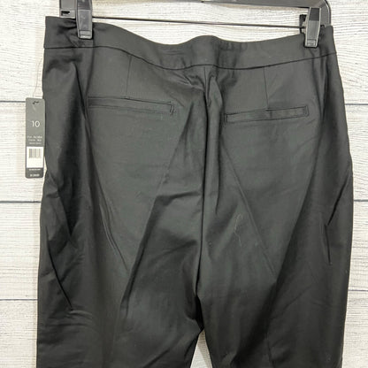 NWT Nic+Zoe Black Onyx Straight-Leg Pants Size 10
