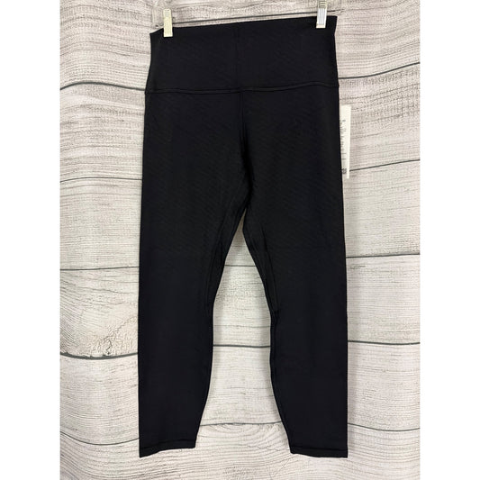Lululemon Align HR Pant 25" Diamond Nulu Fabric Black Size 10