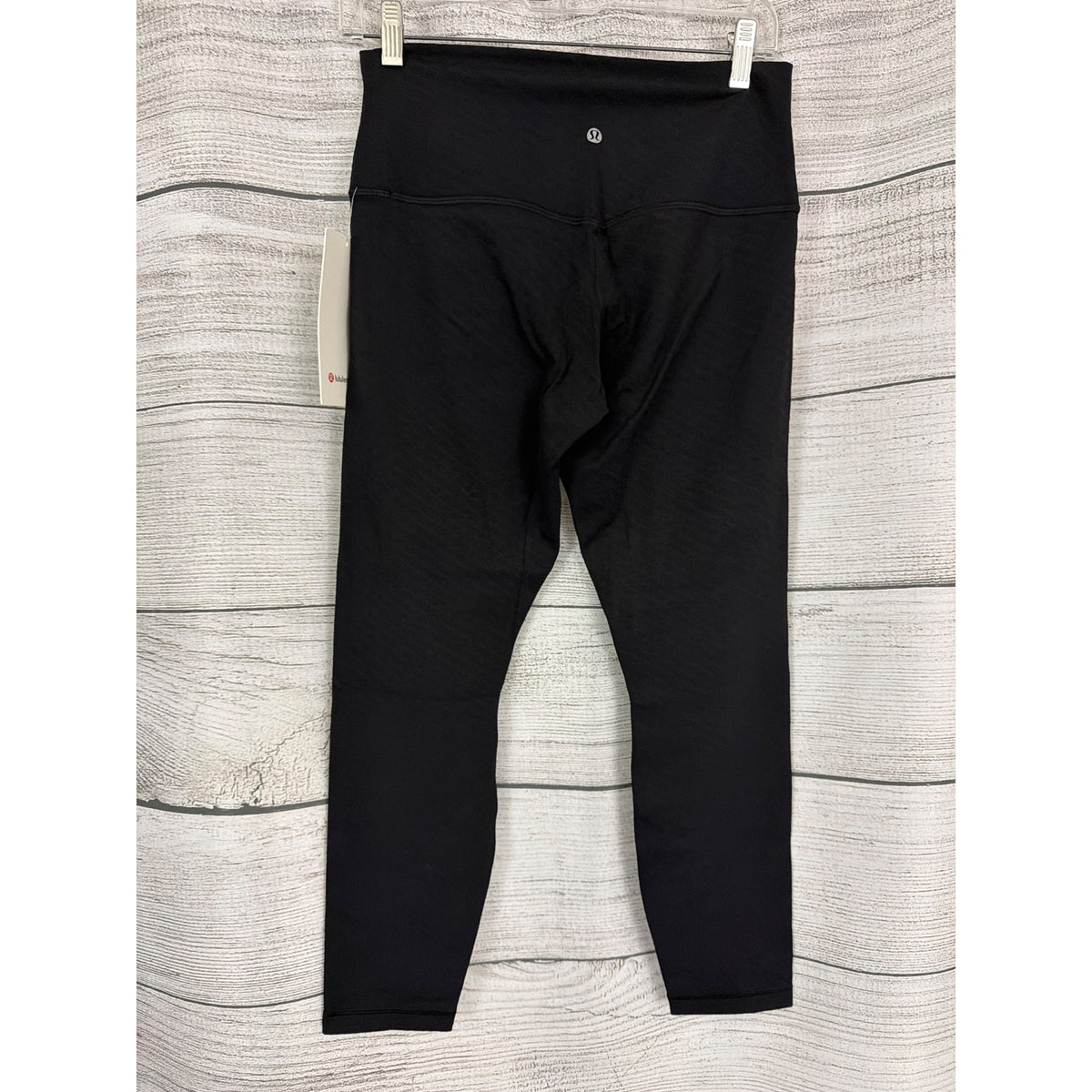 Lululemon Align HR Pant 25" Diamond Nulu Fabric Black Size 10