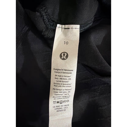 Lululemon Align HR Pant 25" Diamond Nulu Fabric Black Size 10