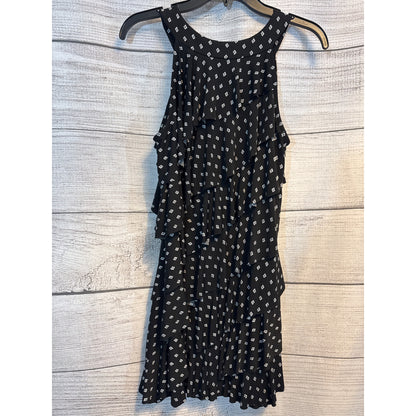 White House Black Market Tiered Ruffle Sleeveless Dress Size S