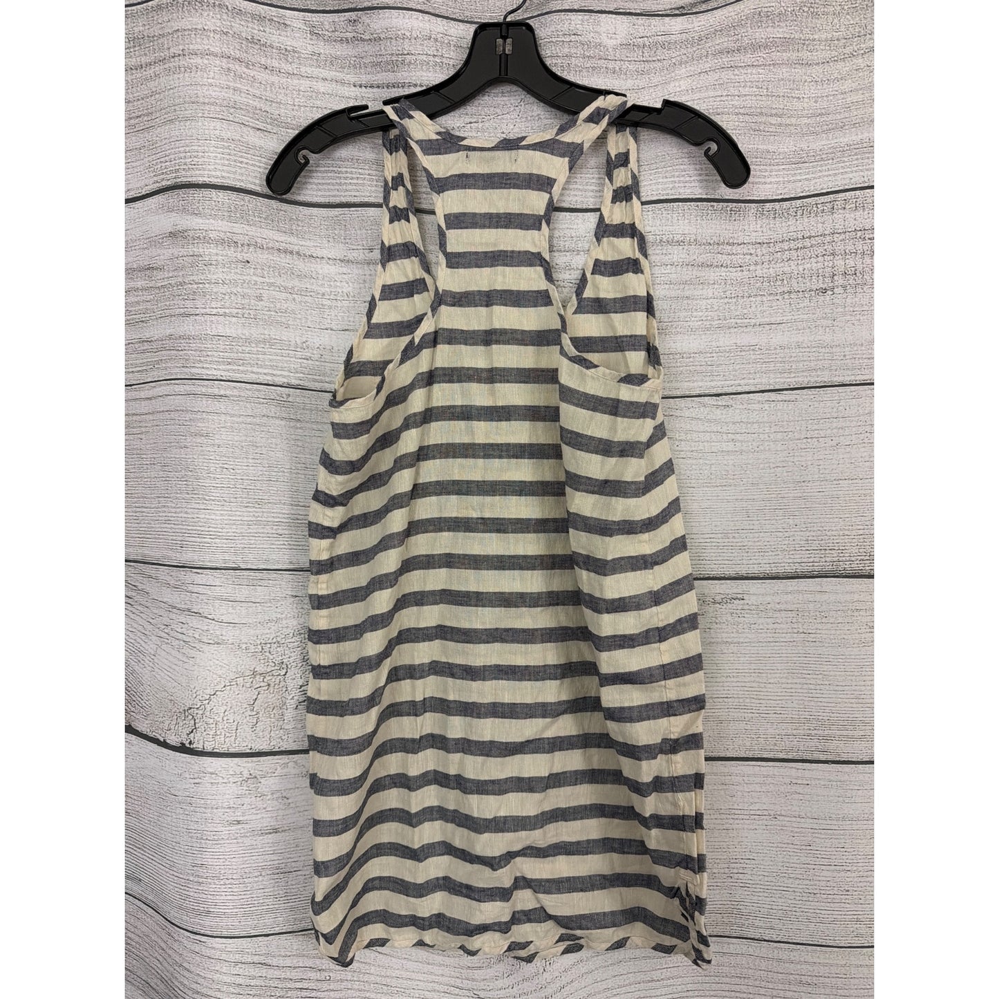 J.CrewBlue & White Striped Linen-Cotton Racerback Tank Dress Size XS