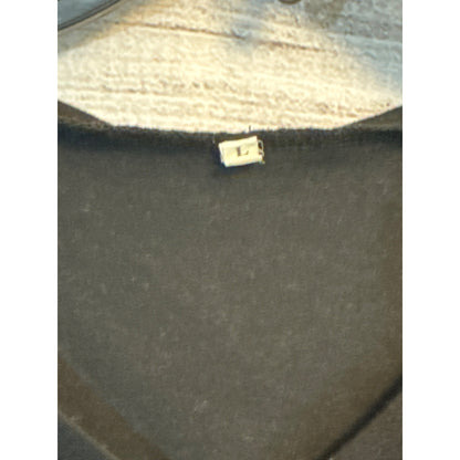 Set Of 2 Womens Sleeveless V-Neck Tops Black & White Size L