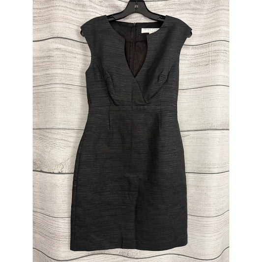 Trina Turk Black Sleeveless Textured Sheath Dress Size 4