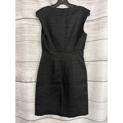 Trina Turk Black Sleeveless Textured Sheath Dress Size 4