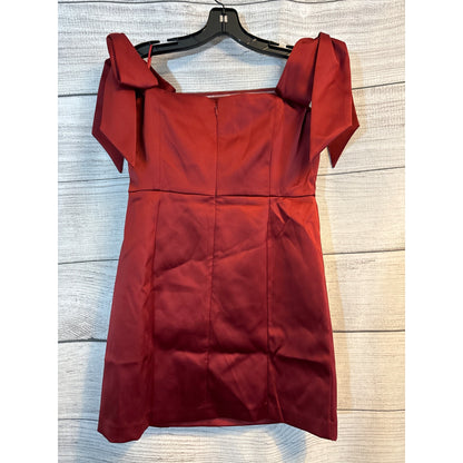 NWT Loft Off-Shoulder Red Dress With Bow Detail Size 4
