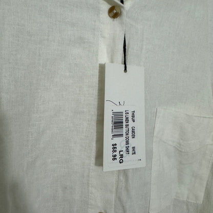 NWT Thread and Supply Linen Button Down Size L