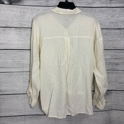 NWT Thread and Supply Linen Button Down Size L