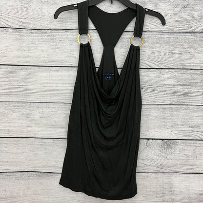 French Connection Sleeveless Drape Tank Top With Gold Rings Size M