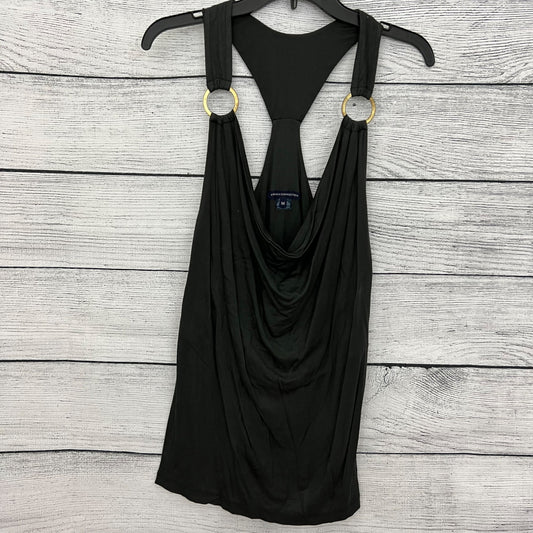French Connection Sleeveless Drape Tank Top With Gold Rings Size M
