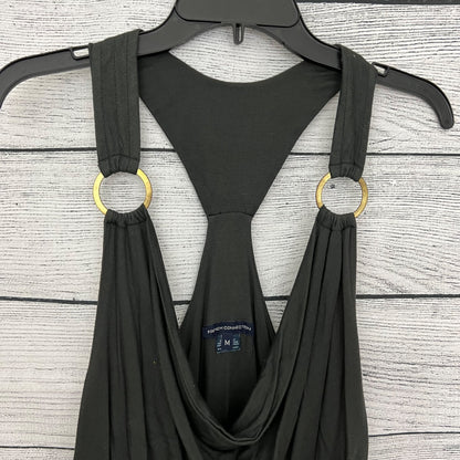French Connection Sleeveless Drape Tank Top With Gold Rings Size M