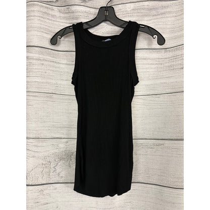 Talulah Black Ribbed Tank Top Sleeveless Casual Size S