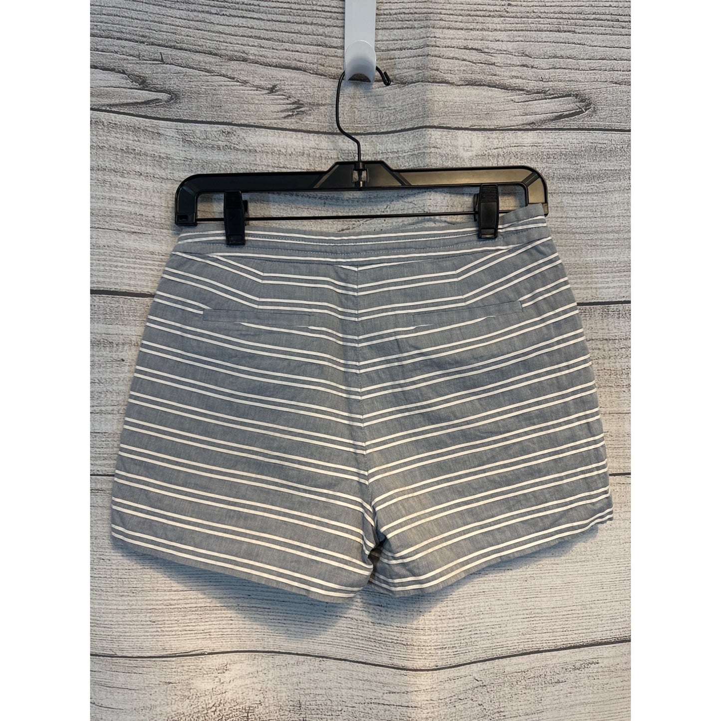 J.Crew Women's Striped Linen-Blend Drawstring Shorts Size 0