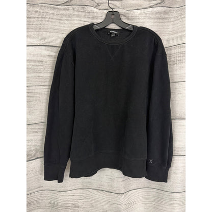 Mens Express Black Crewneck Sweatshirt Size L