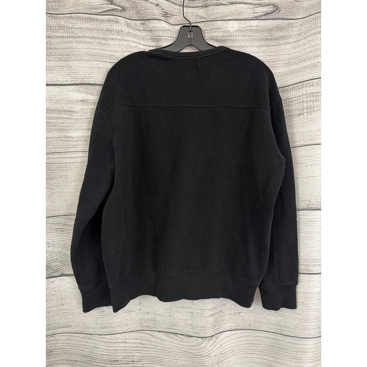Mens Express Black Crewneck Sweatshirt Size L