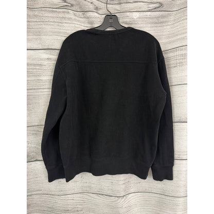 Mens Express Black Crewneck Sweatshirt Size L