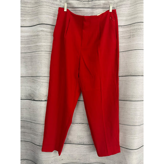 NWT A New Day Red Tapered Leg Pants Size 12