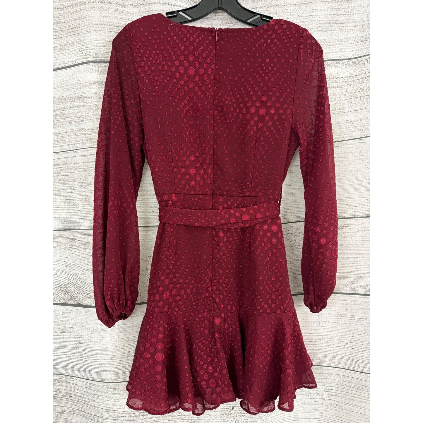 Altard State Sabine Ruffle Trim Mini Faux Wrap Dress Size S