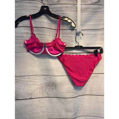 Ramy Brook Leyla Scallop Pink Bikini Set Size XS/S