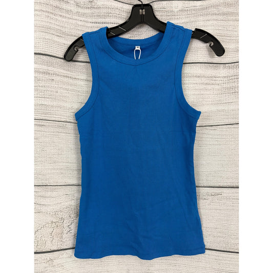 NWT Anrabess Sleeveless Ribbed Blue Tank Top Size M